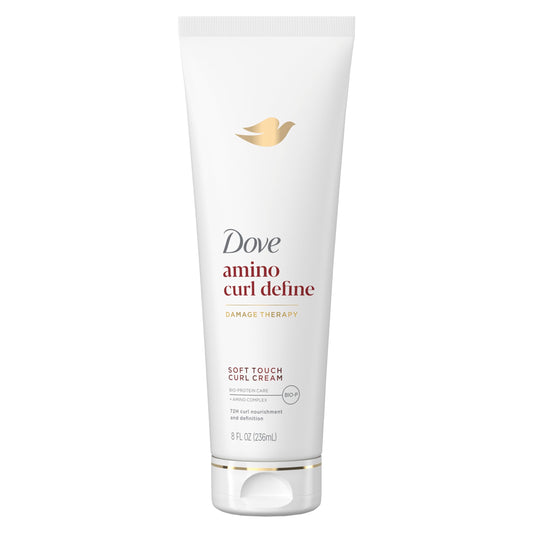 White Smoke Dove Curl Cream Amino Curl for Curly, Coily Hair with Bio-Protein Care Technology + Amino Complex 8 Fl Oz