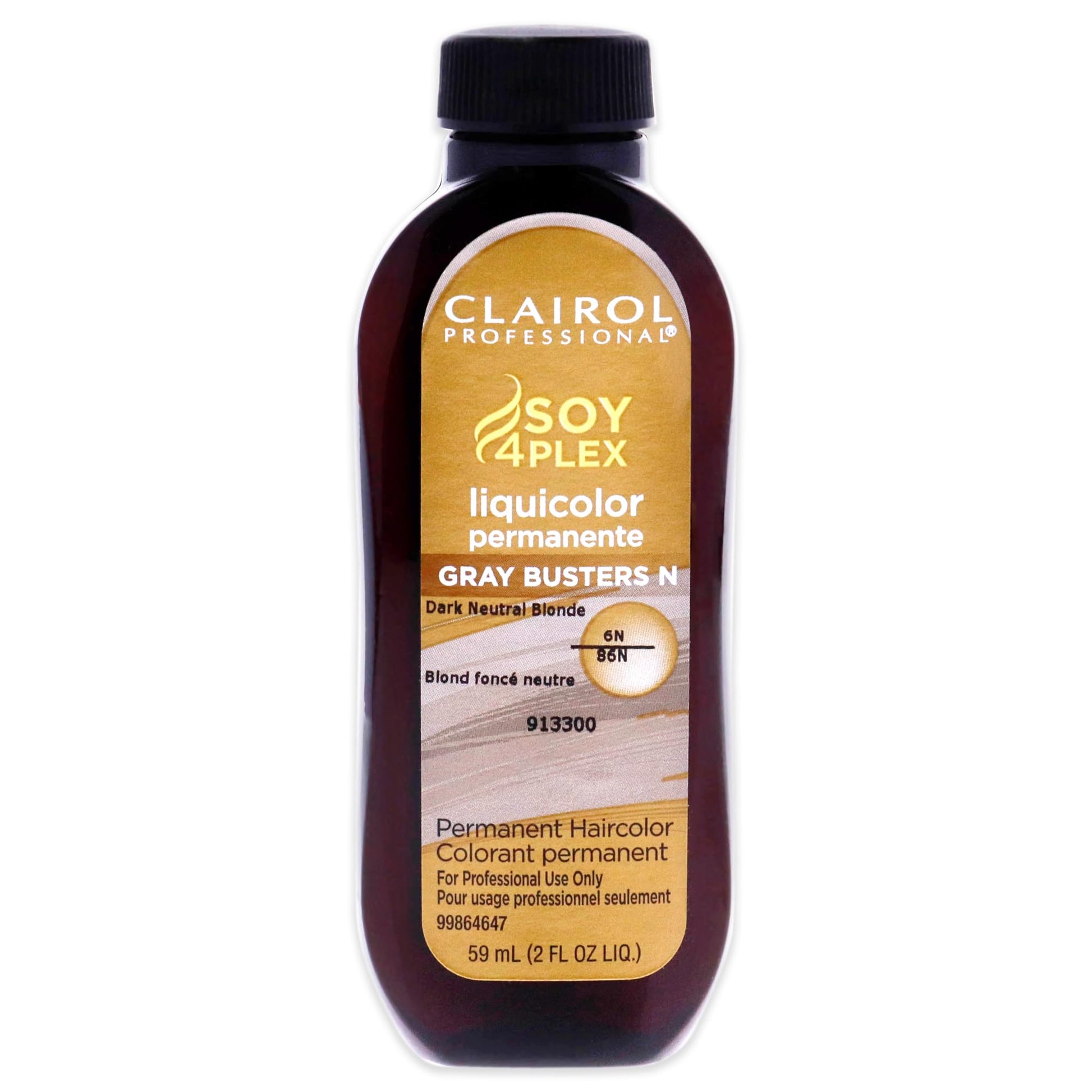 White Smoke Clairol Professional Permanent Liquicolor, 6n Dark Neutral Blonde, 2 Fl Oz - Packaging May Vary
