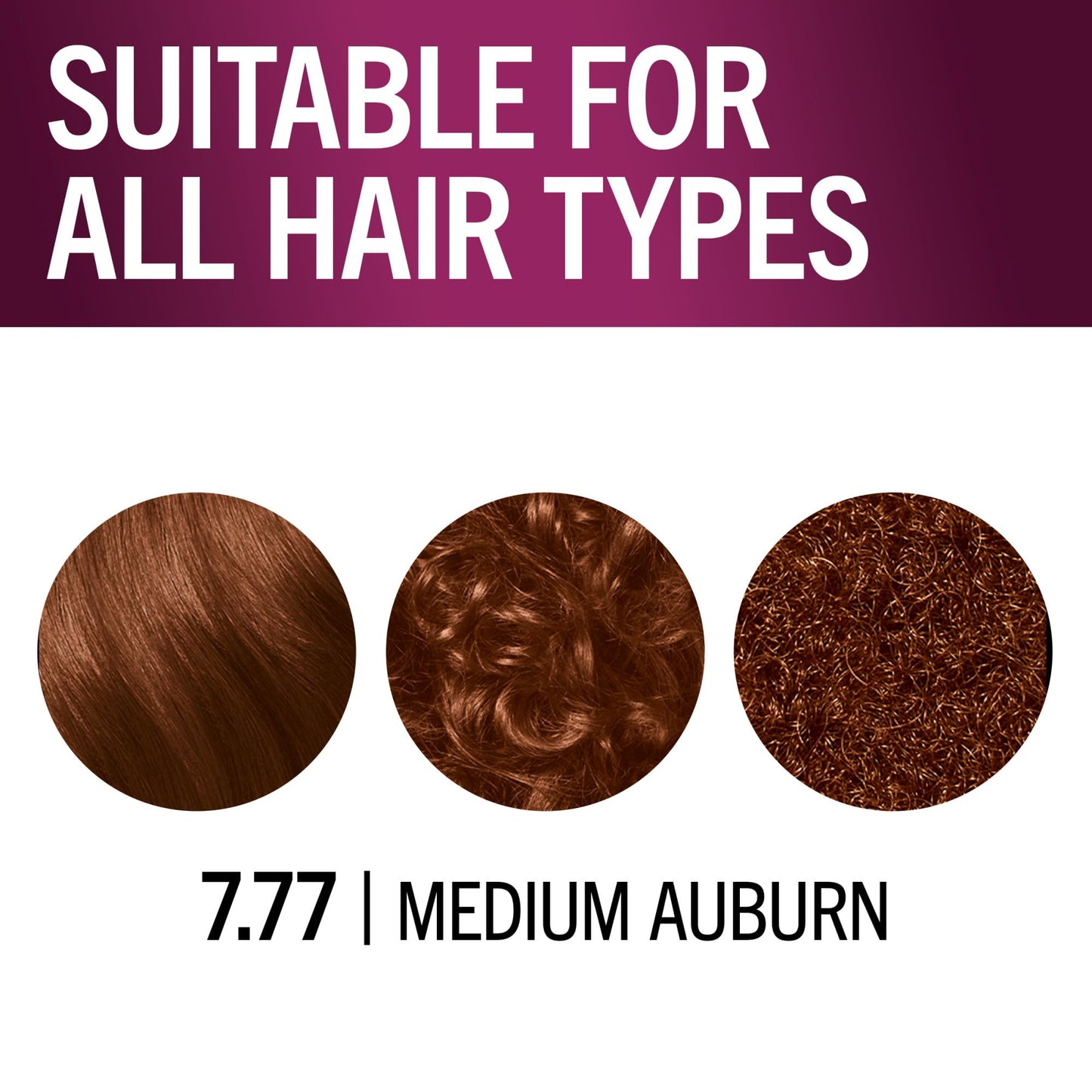 White Smoke Schwarzkopf Keratin Permanent Hair Dye Cream, 7.7 Medium Auburn, Professional Quality Color for Up to 100% Gray Coverage, Bond Enforcing System