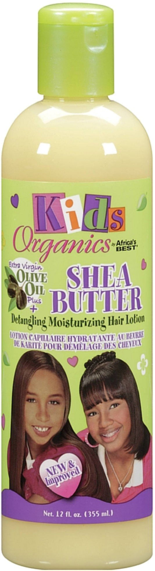 White Smoke Africa's Best Kids Organics Shea Butter Detangling Moisturizing Hair Lotion 12 oz (Pack of 4)