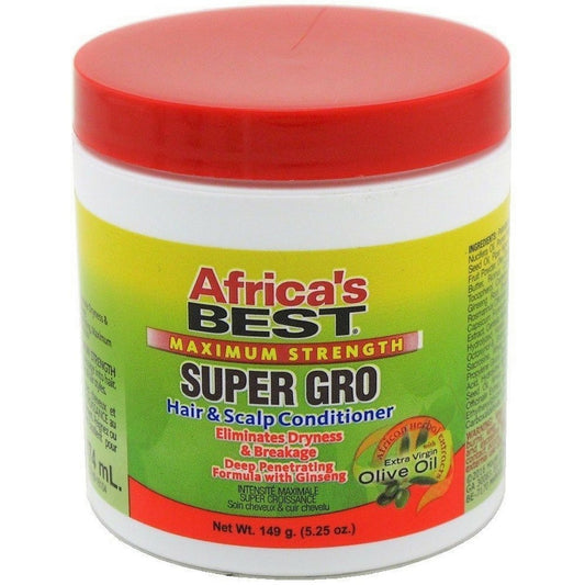 White Smoke Africa's Best Maximum Strength Super Gro Hair & Scalp Conditioner, 5.25 oz (Pack of 7)