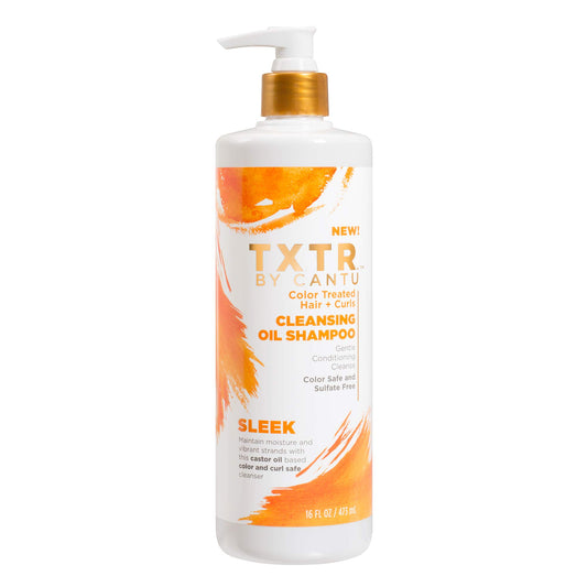 White Smoke Cantu Txtr By Sleek Color Treated Hair + Curls Cleansing Oil Shampoo - 16 Fl Oz, 16 Oz