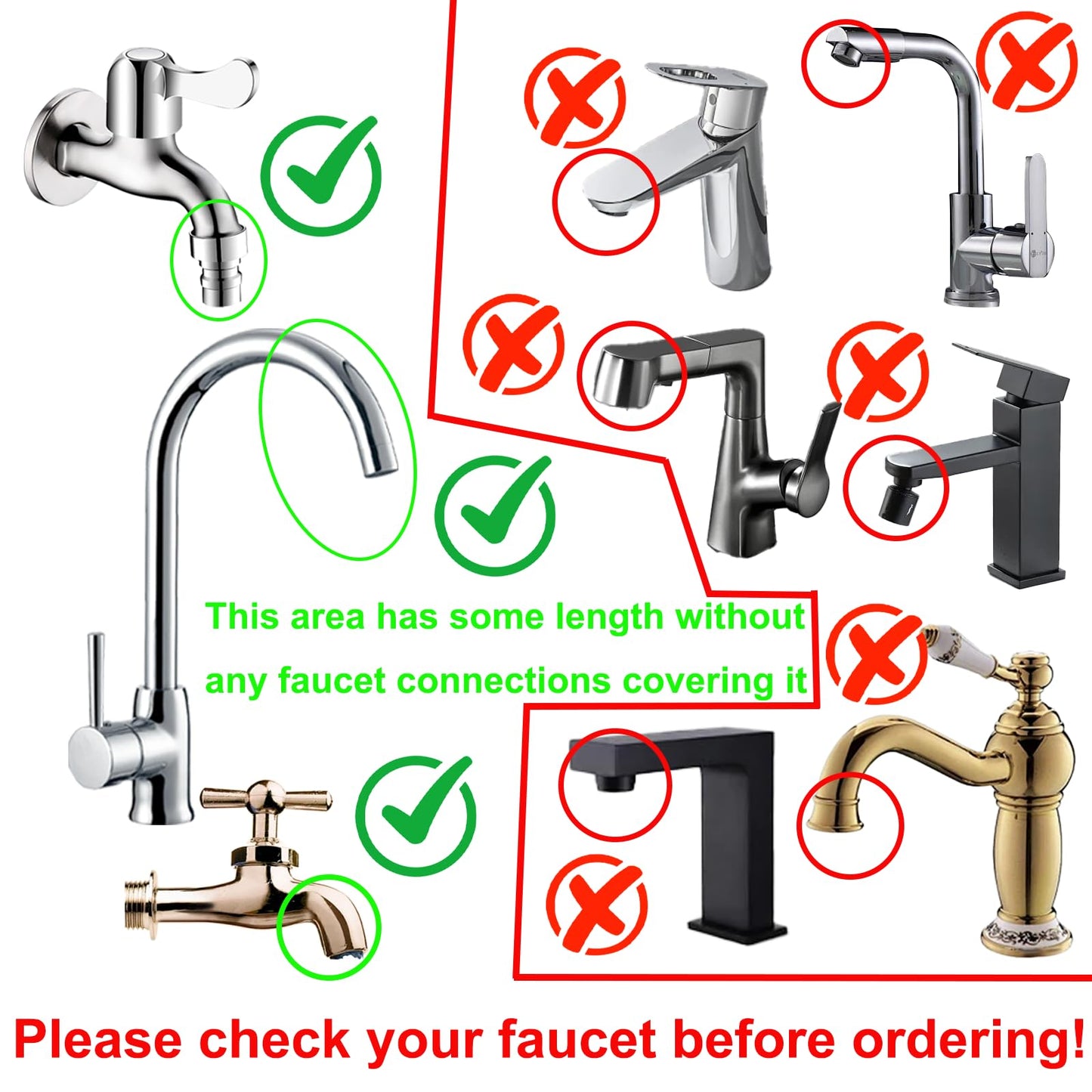 White Smoke 16.40ft/5mSink Spray Hose,Shampoo Sprayer Handheld Hose Portable Sink Hose Spraye Strainers for Bathing Baby,Pets Shower,Rinsing Vegetables,Washing Hair