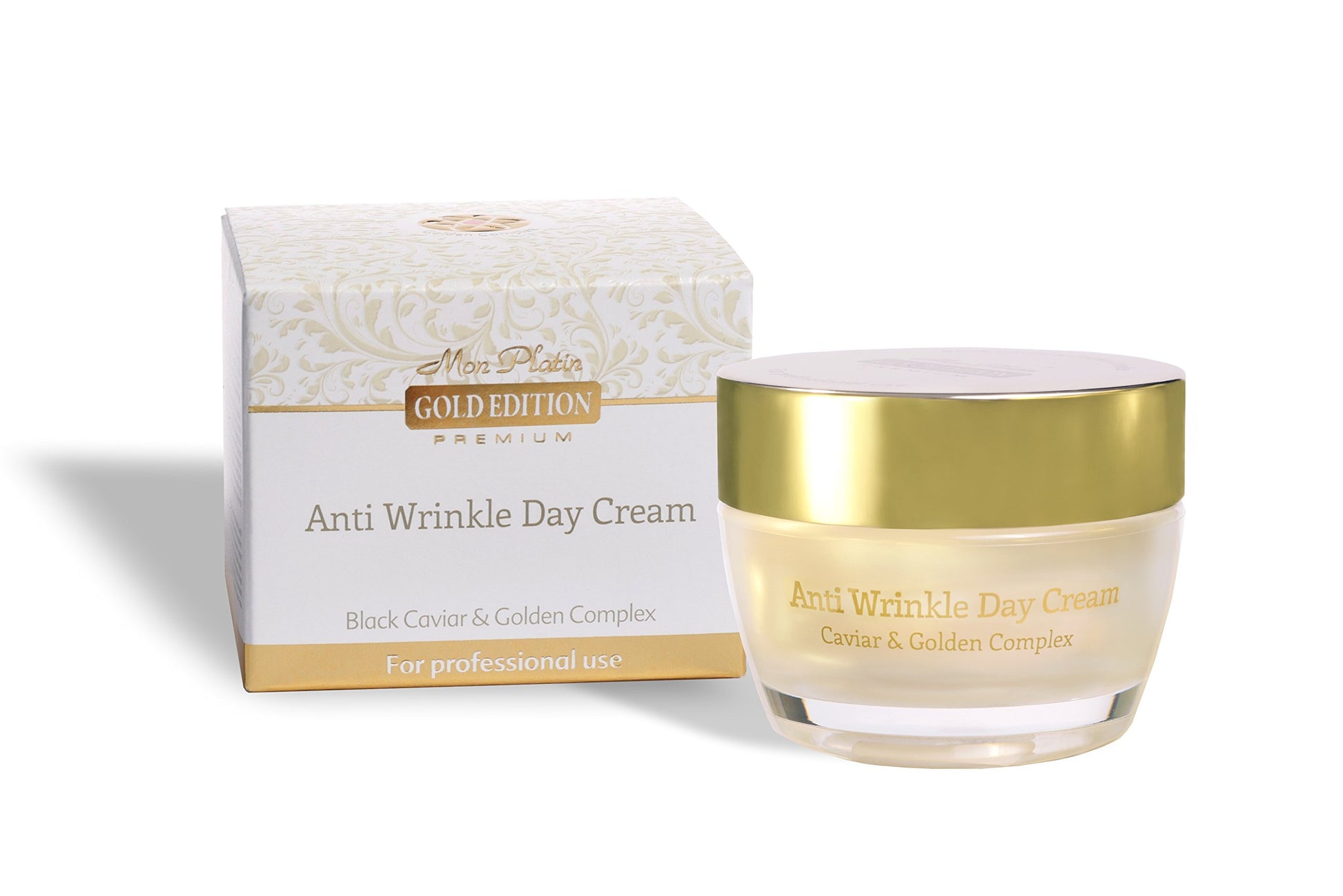 White Smoke Mon Platin Gold Edition - Anti Wrinkle Day Cream With Black Caviar&Golden Complex 50ml