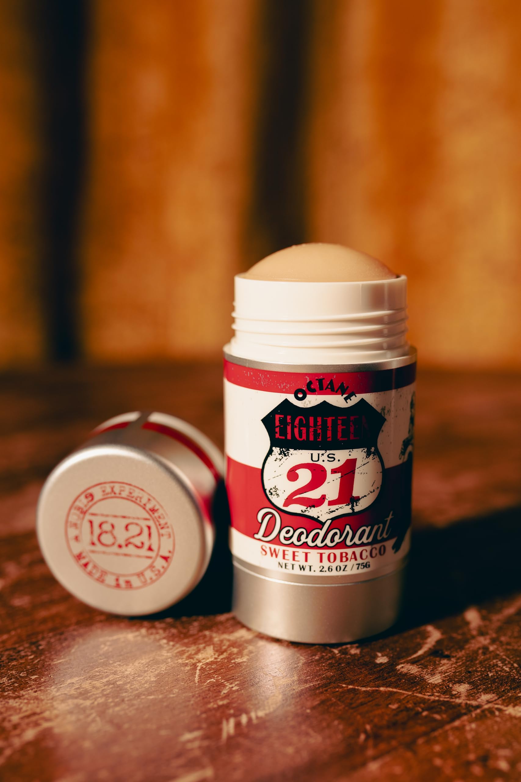 Saddle Brown 18.21 Man Made Deodorant Stick, Sweet Tobacco