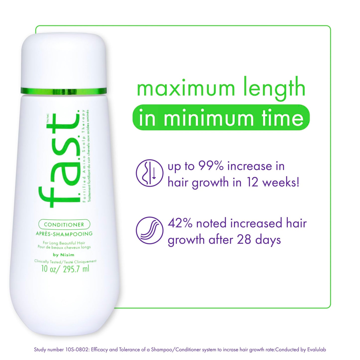 White Smoke Nisim F.A.S.T. Fortified Amino Scalp Therapy Conditioner for Long Beautiful Hair, 10 oz (Standard)