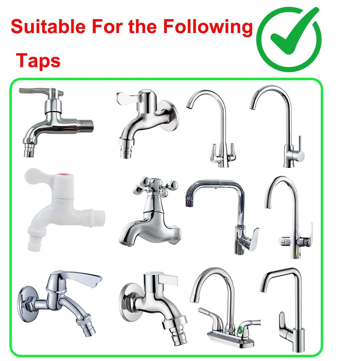 White Smoke 16.40ft/5mSink Spray Hose,Shampoo Sprayer Handheld Hose Portable Sink Hose Spraye Strainers for Bathing Baby,Pets Shower,Rinsing Vegetables,Washing Hair