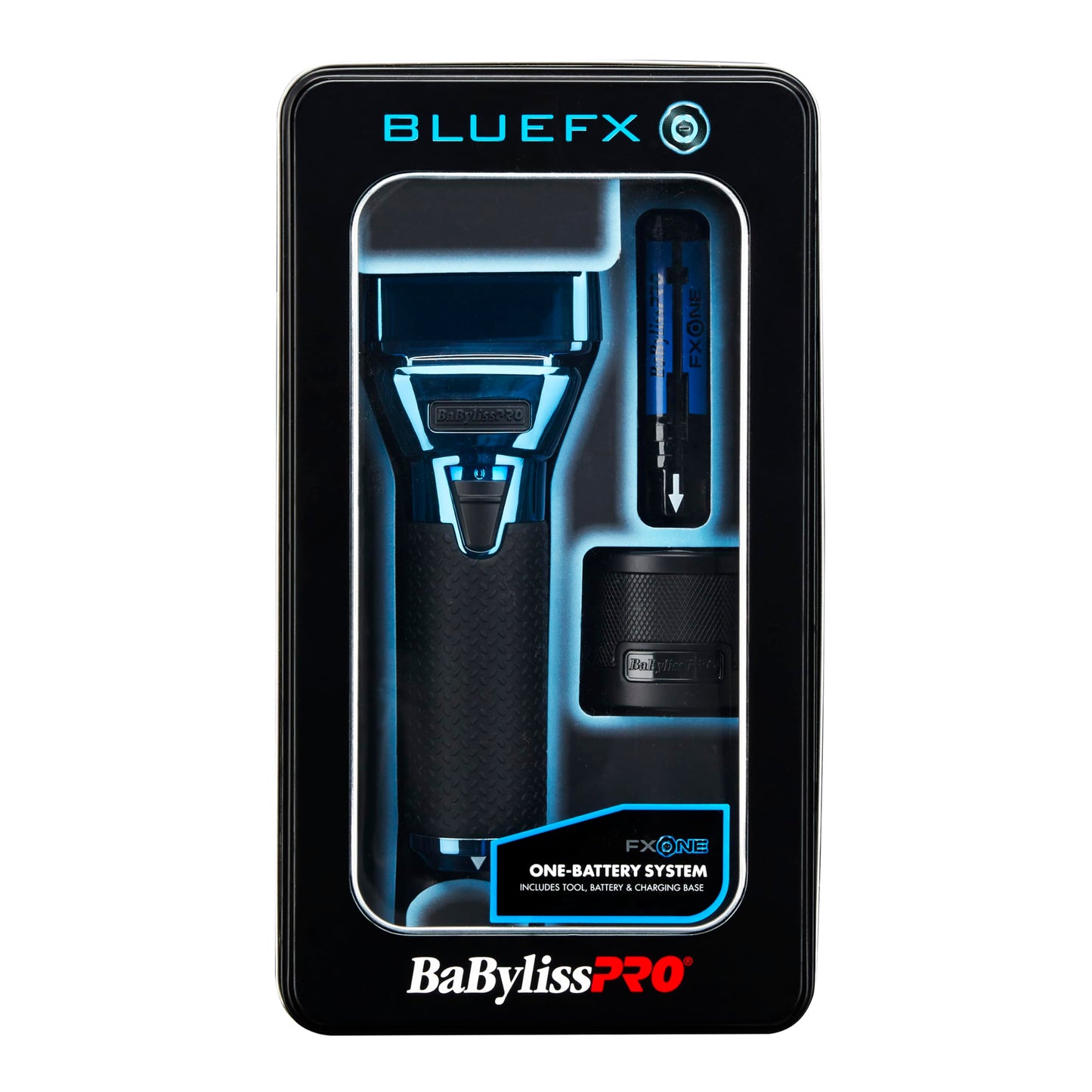 Black BaBylissPRO FXONE BLUEFX Double Foil Shaver