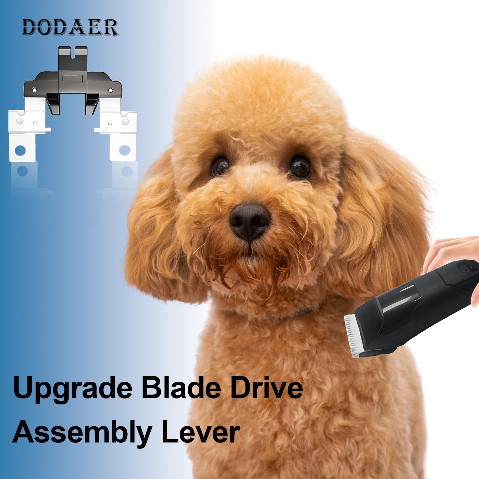 White Smoke DODAER Upgrade Metal Blade Drive Assembly Lever Compatible with Andis AG & AGC pet Clipper (5 Pack)