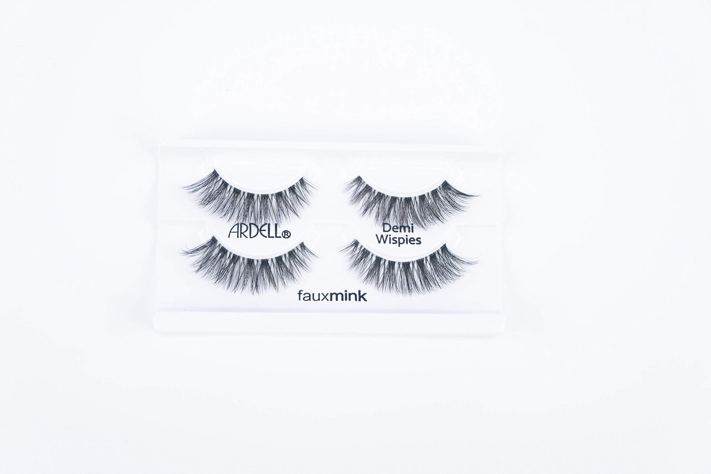 White Smoke Ardell Faux Mink Wispies Lashes - Lightweight, Knot-Free, Natural-Looking False Eyelashes with Invisiband, 2-Pairs