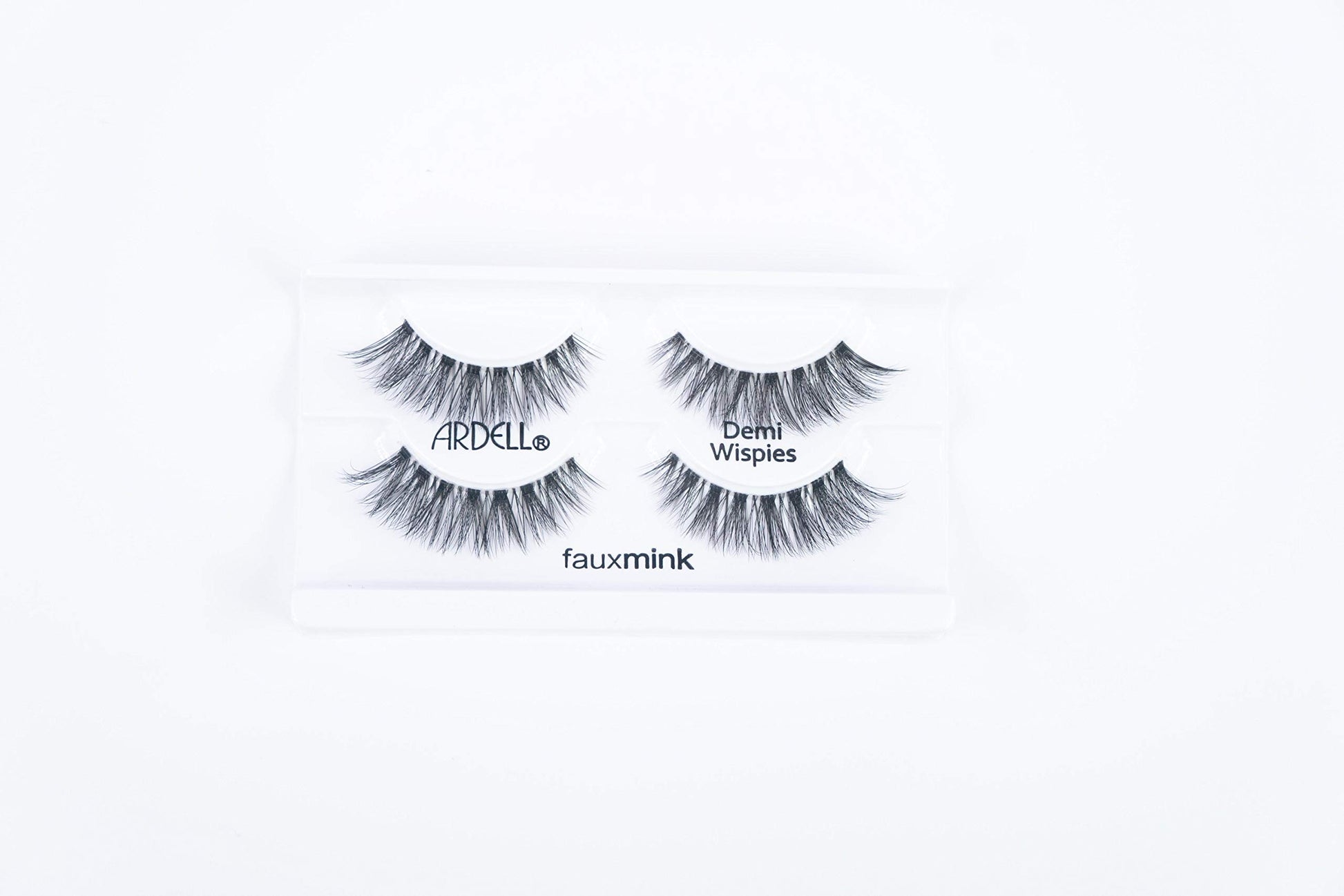 White Smoke Ardell Faux Mink Wispies Lashes - Lightweight, Knot-Free, Natural-Looking False Eyelashes with Invisiband, 2-Pairs