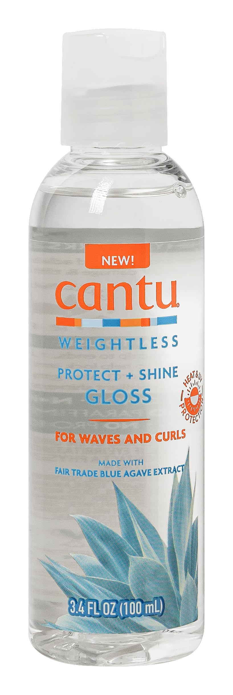 White Smoke Cantu Weightless Protect + Shine Gloss, 3.4 Fl Oz (100ml)