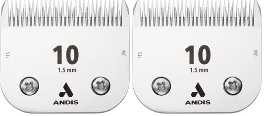 Lavender Andis – 64315, Ceramic Edge Detachable Pet Clipper Blade – Carbon-Infused Steel with Sharp Cutting Tech, Runs Cooler & Stays Sharper, Resists Rust & Heat, Size-10 - Fits AG, AGC & BDC Series, Chrome
