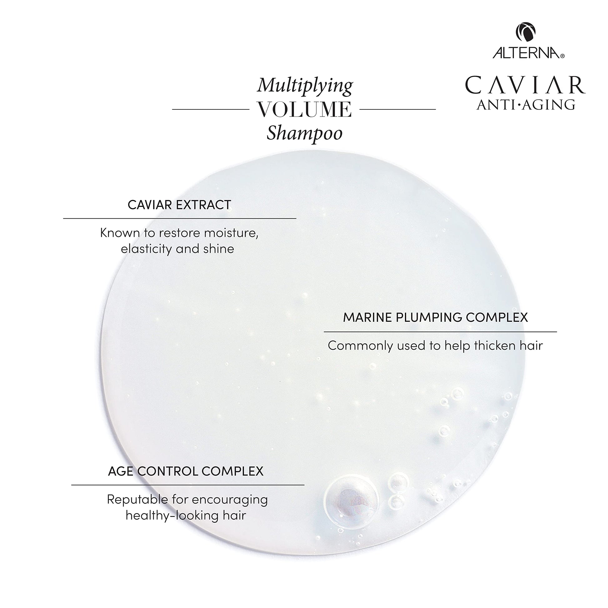White Smoke CAVIAR Anti-Aging Multiplying Volume Shampoo and Conditioner Set, 16.5-Ounce