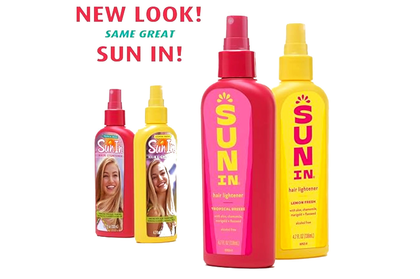 White Smoke Sun in Hair Lightener, Tropical Breeze & Lemon Fresh Combo