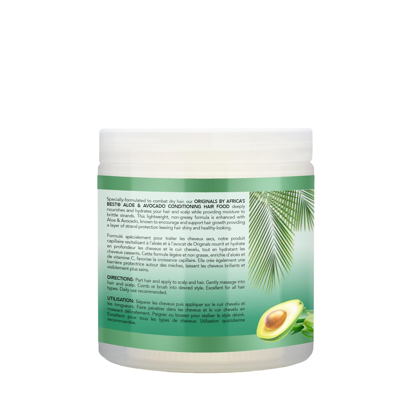 Lavender Originals by Africa's Best Aloe & Avocado Conditioning Hair Food - for Brittle, Dry Hair, 5.25 oz