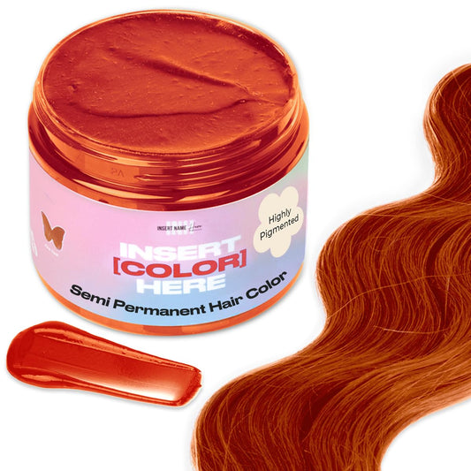 White Smoke INH Semi Permanent Hair Color | Color Depositing Conditioner | Orange Hair Dye | No Bleach, No Peroxide Temporary Fire Opal Tint for Women & Men | Vegan, Ammonia Free, Sulfate Free | Ready to Use, 6oz