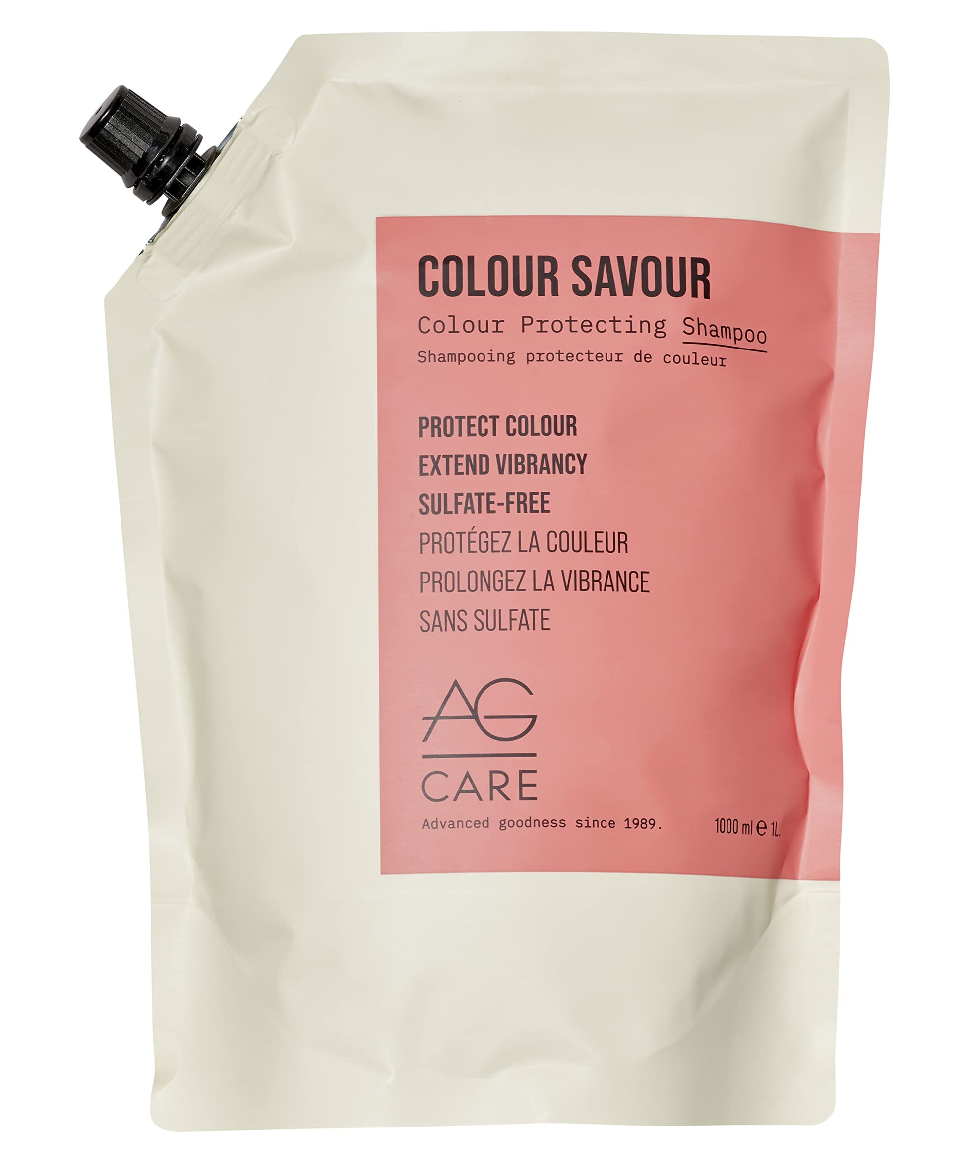 Light Gray AG Care Colour Savour Colour Protection Shampoo, Protection from Fading, Extending Colour Shampoo, 33.8 Fl Oz