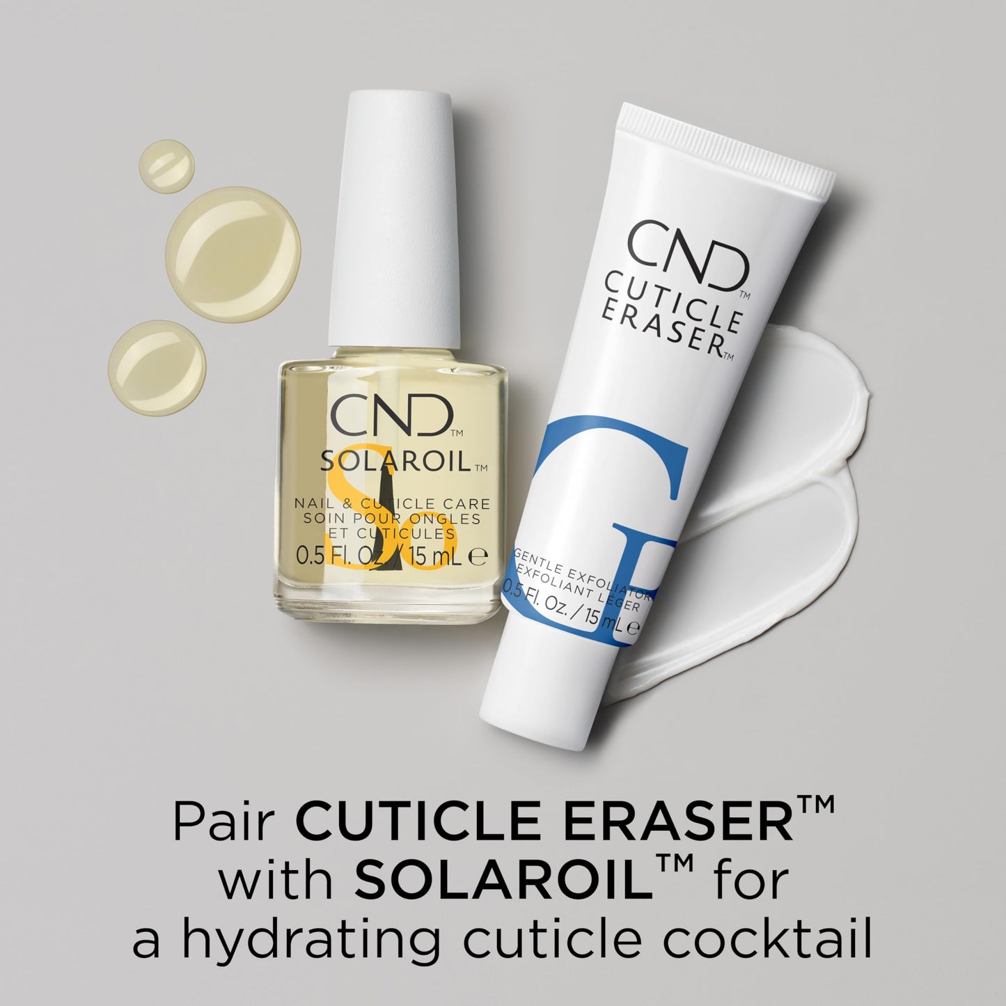 Gray CND SolarOil Cuticle Oil, Natural Blend Of Jojoba, Vitamin E, Rice Bran and Sweet Almond Oils, Moisturizes and Conditions Skin, Pack Of 1, 0.125 fl oz