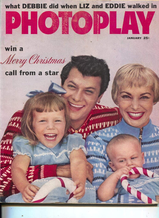 Gray Photoplay-Tony Curtis-Janet Leigh-Mario Lanza-Errol Flynn-Jan-1960