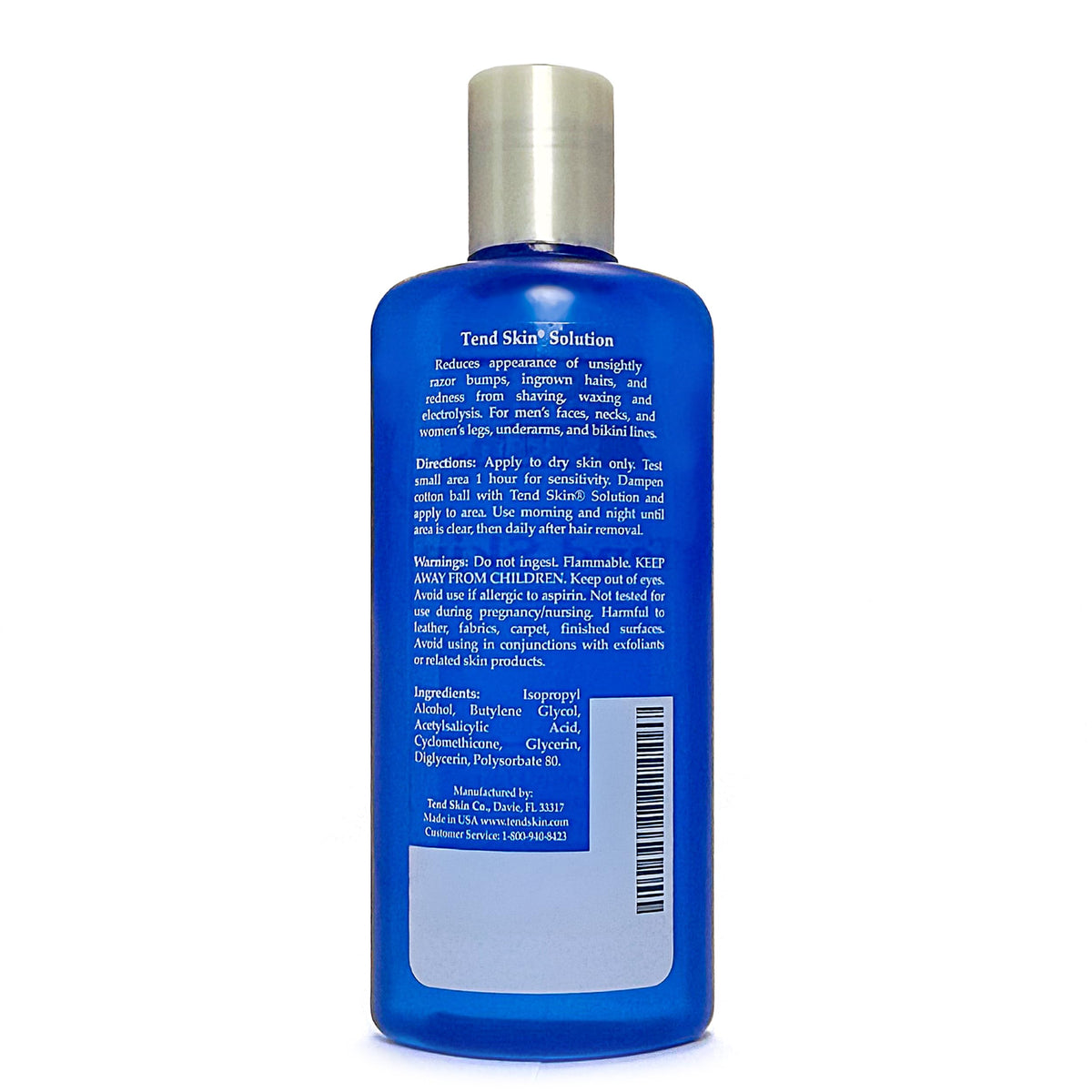 White Smoke Tend Skin Solution for Unsightly Razor Bumps, Ingrown Hair and Razor Burns, Post Shaving and Waxing Toner for Men and Women, Made in USA, 8 Oz