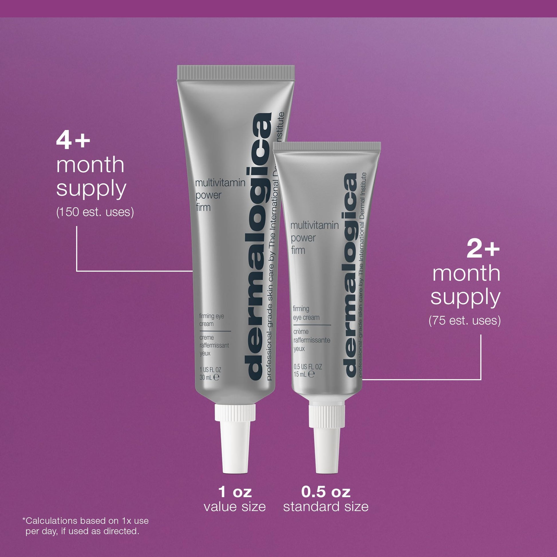 Dim Gray Dermalogica Multivitamin Power Firm Eye Cream for Dark Circles and Puffiness, Contains Antioxidant Vitamins, 1 Fl Oz