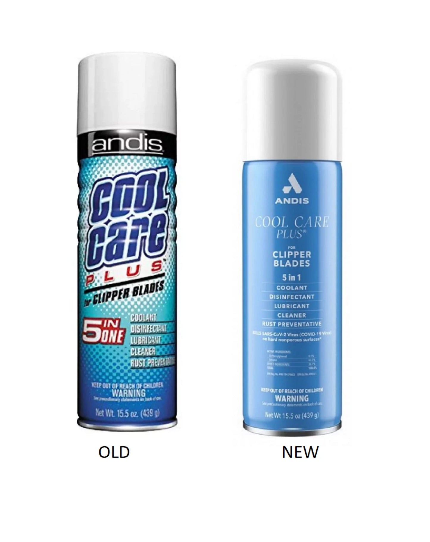 White Smoke 2 Pack Andis Cool Care Plus 15oz (Catalog Category: Dog / Grooming Tools)