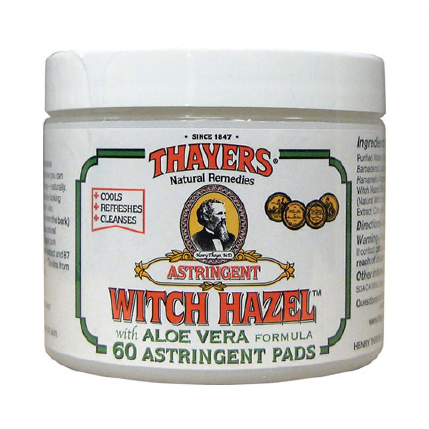 Lavender Thayer Witch Hazel Pads Orgnl