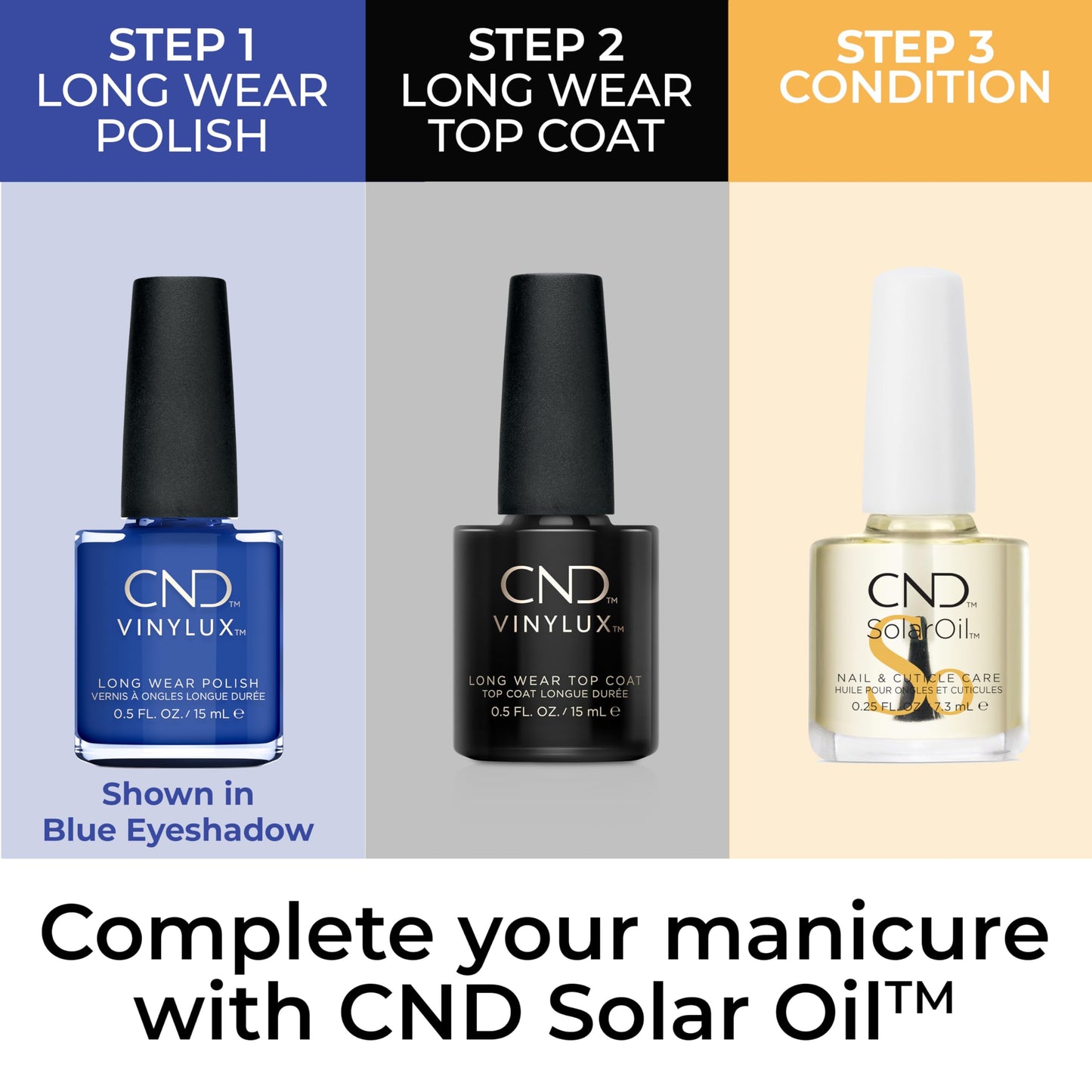 White Smoke CND Vinylux Longwear Blue Nail Polish, Gel-like Shine & Chip Resistant Color, 0.5 Fl Oz