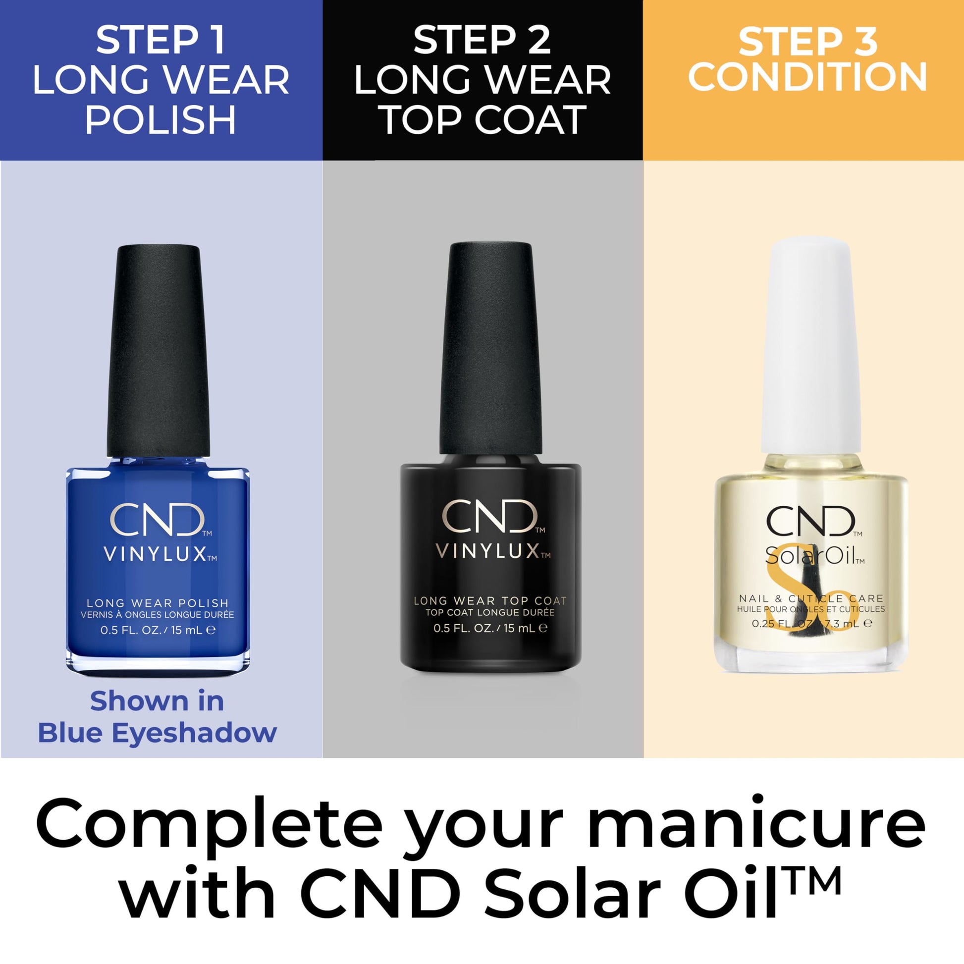 White Smoke CND Vinylux Longwear Blue Nail Polish, Gel-like Shine & Chip Resistant Color, 0.5 Fl Oz