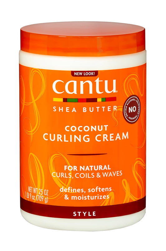Orange Red Cantu Shea Butter for Natural Hair Coconut Curling Cream, 25 Ounce