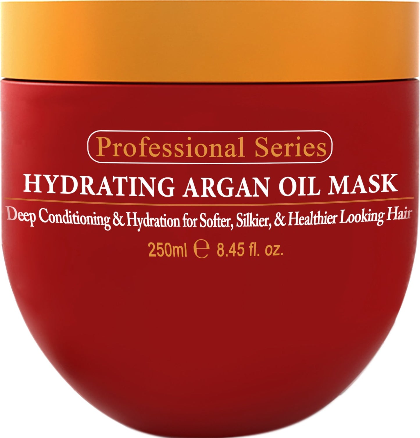 Brown Arvazallia Hydrating Argan Oil Hair Mask and Deep Conditioner for Dry or Damaged Hair (8.45 oz Jar)