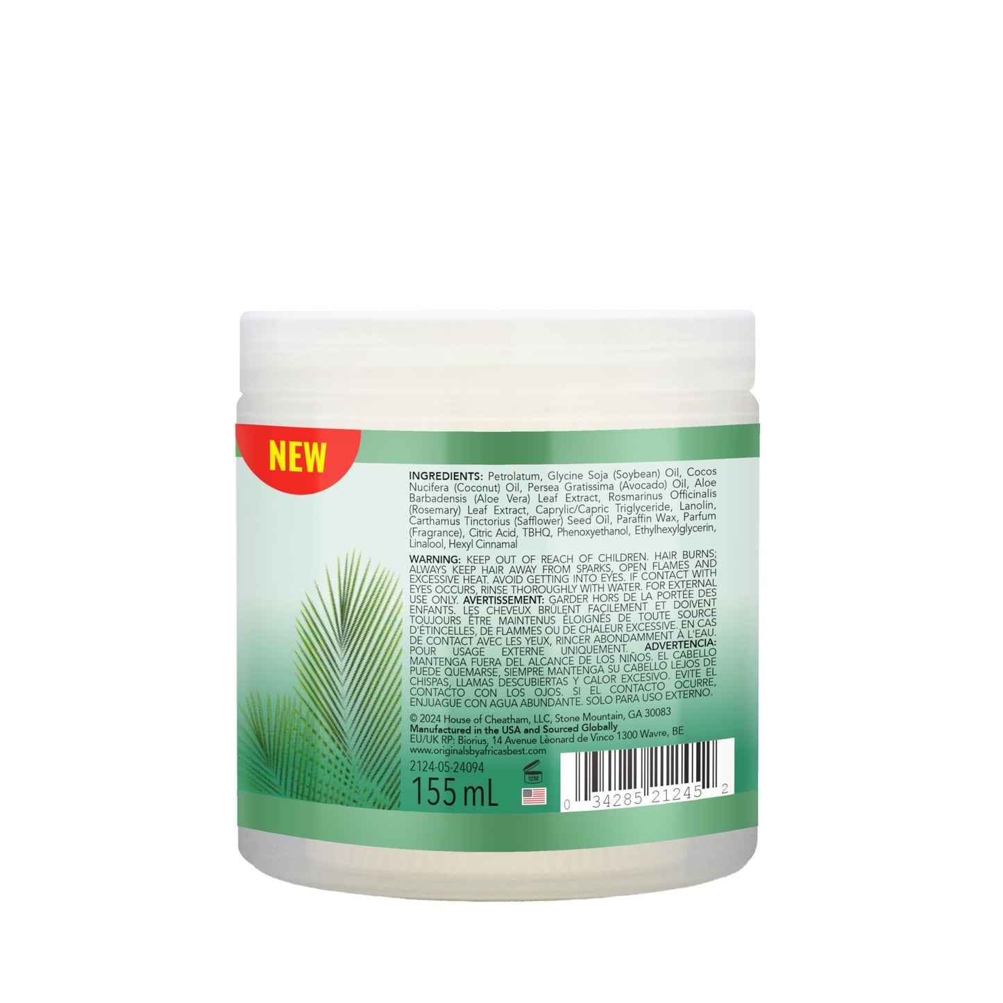 Lavender Originals by Africa's Best Aloe & Avocado Conditioning Hair Food - for Brittle, Dry Hair, 5.25 oz