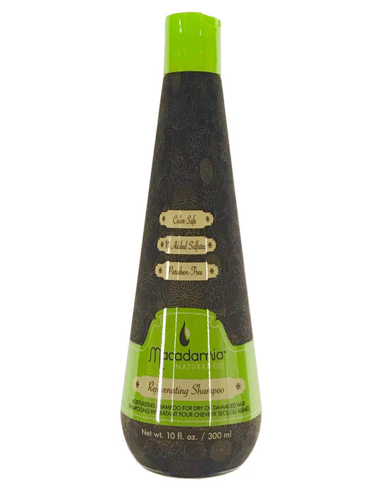 White Smoke Macadamia Natural Oil Rejuvenating Shampoo - Moisturizing Argan Cleanser for Dry Damaged Hair, Sulfate Free Color Safe, Hair Care, Unisex, 10 fl oz