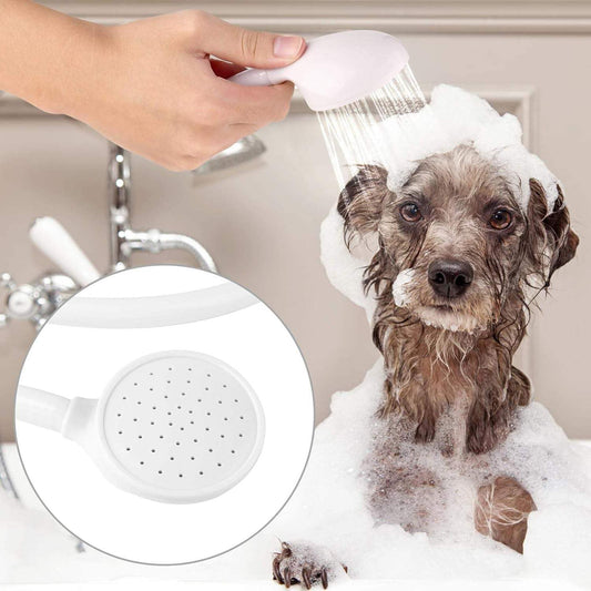 White Smoke Sink Spray Rubber Hose, Sink Hose Attachment for Faucet Portable Sink Hose Faucet Sprayer, Shampoo Sprayer Hose for Dog, Pets, Bathing Baby, Washing Hair, Rinsing Vegetables.