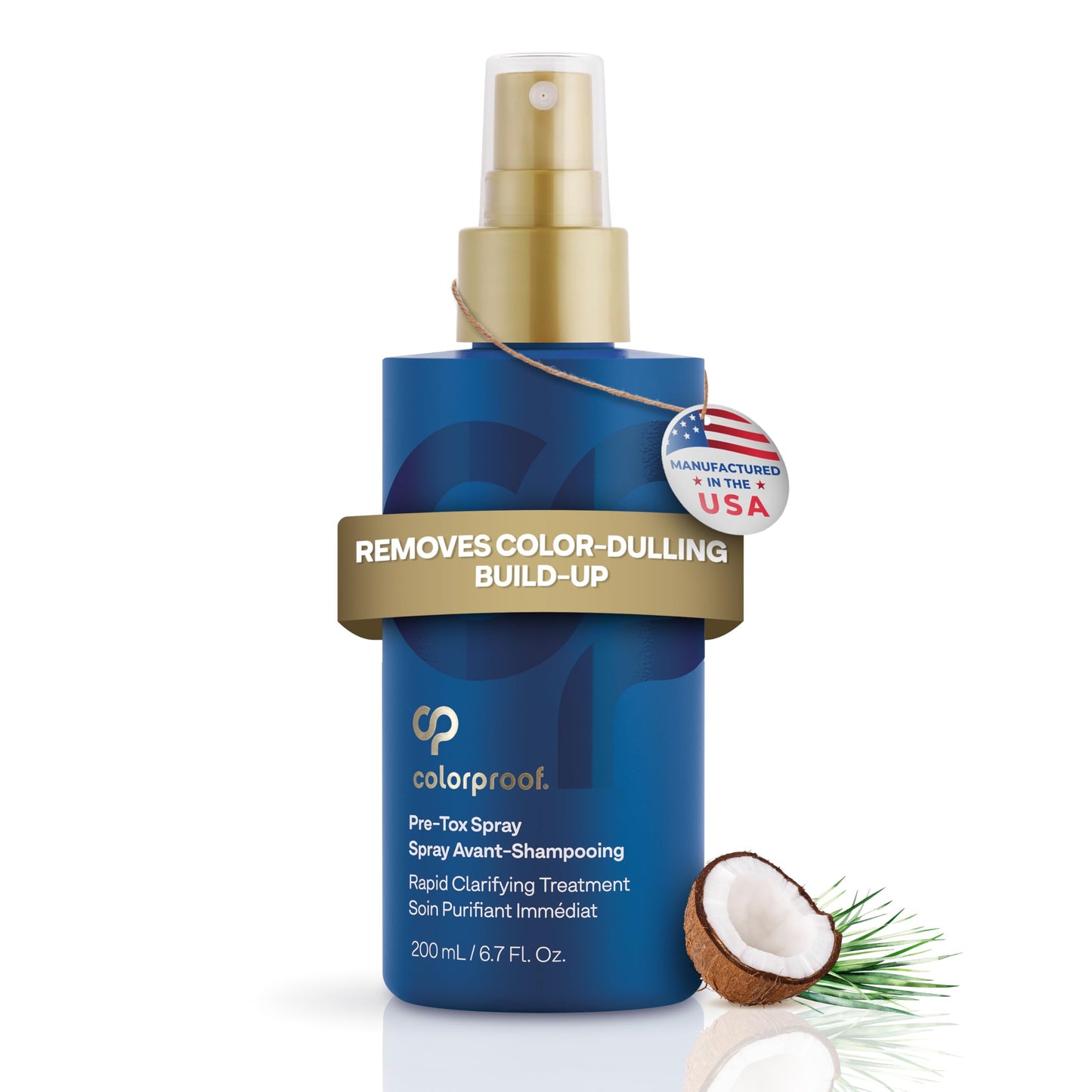 White Smoke Colorproof Hair Pre-Tox Spray 6.7 Fl. Oz. Rapid Clarifying Pre Shampoo Spray with Color Protection, Coconut & Lemongrass Scent