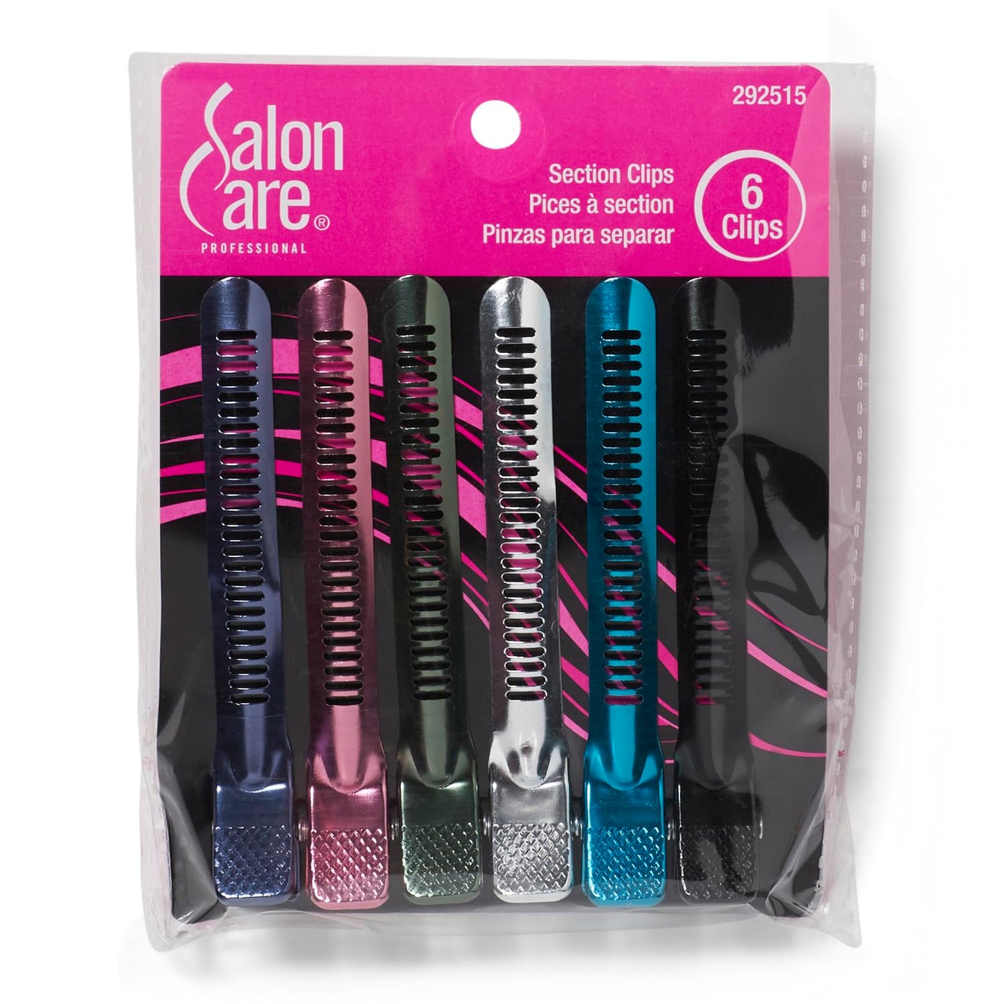 Dark Slate Gray Salon Care Metal Section Clips