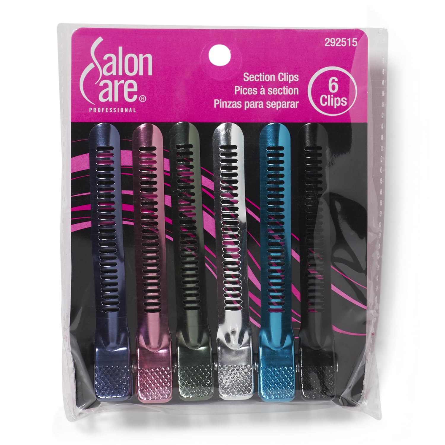 Dark Slate Gray Salon Care Metal Section Clips