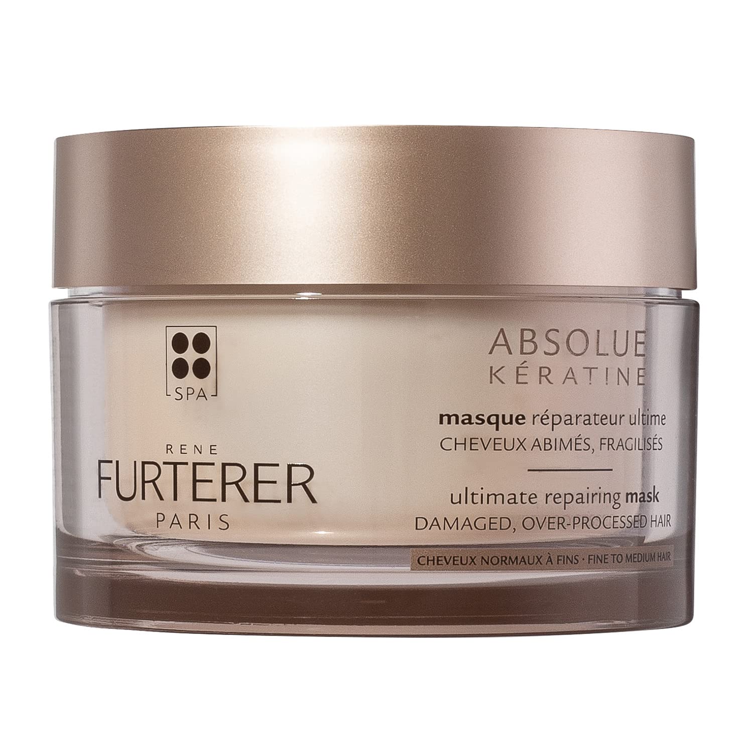 Gray Rene Furterer ABSOLUE KERATINE Ultimate Regenerating Mask - For Damaged, Over-Processed Fine to Medium Hair - Repair & Restore