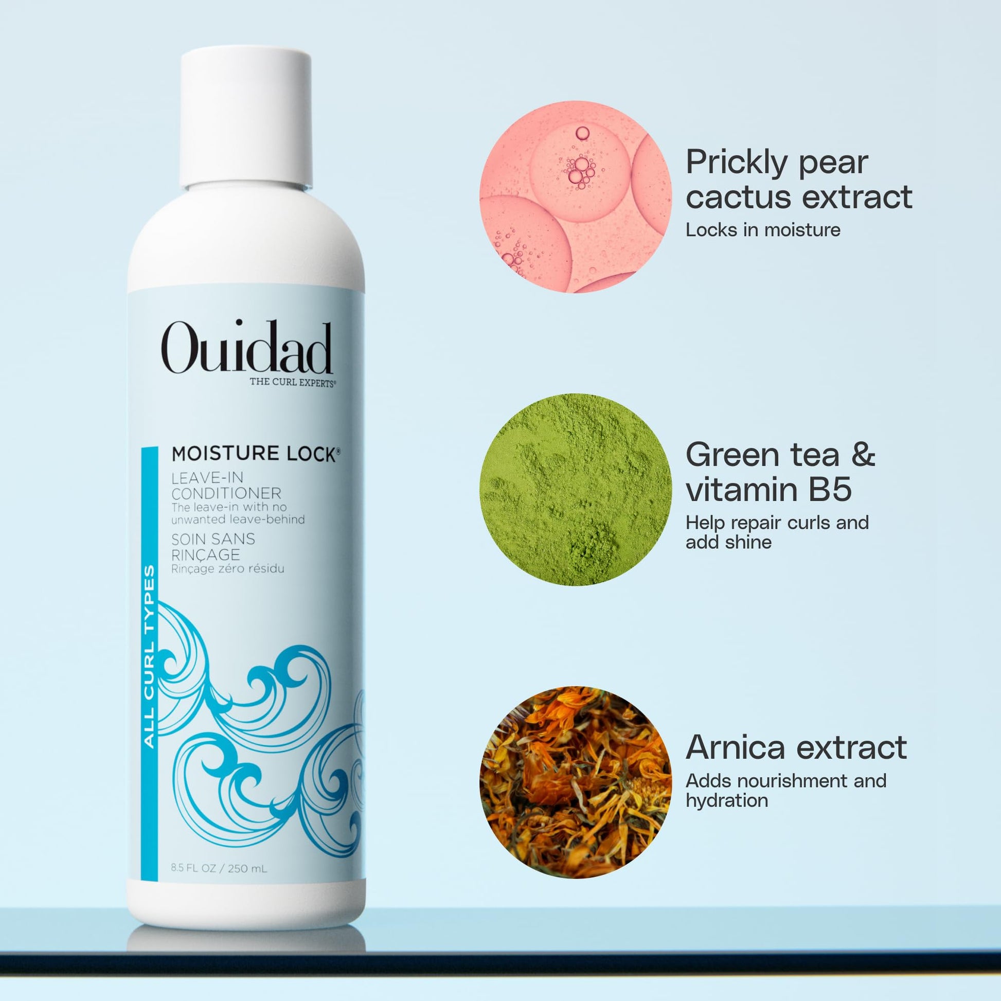 Lavender Ouidad Advanced Climate Control Heat & Humidity Styling Kit, Anti Frizz Curly Hair Products to Lock in Moisture & Block Humidity, Flexible, Long-Lasting Hold, No Parabens & Sulfates