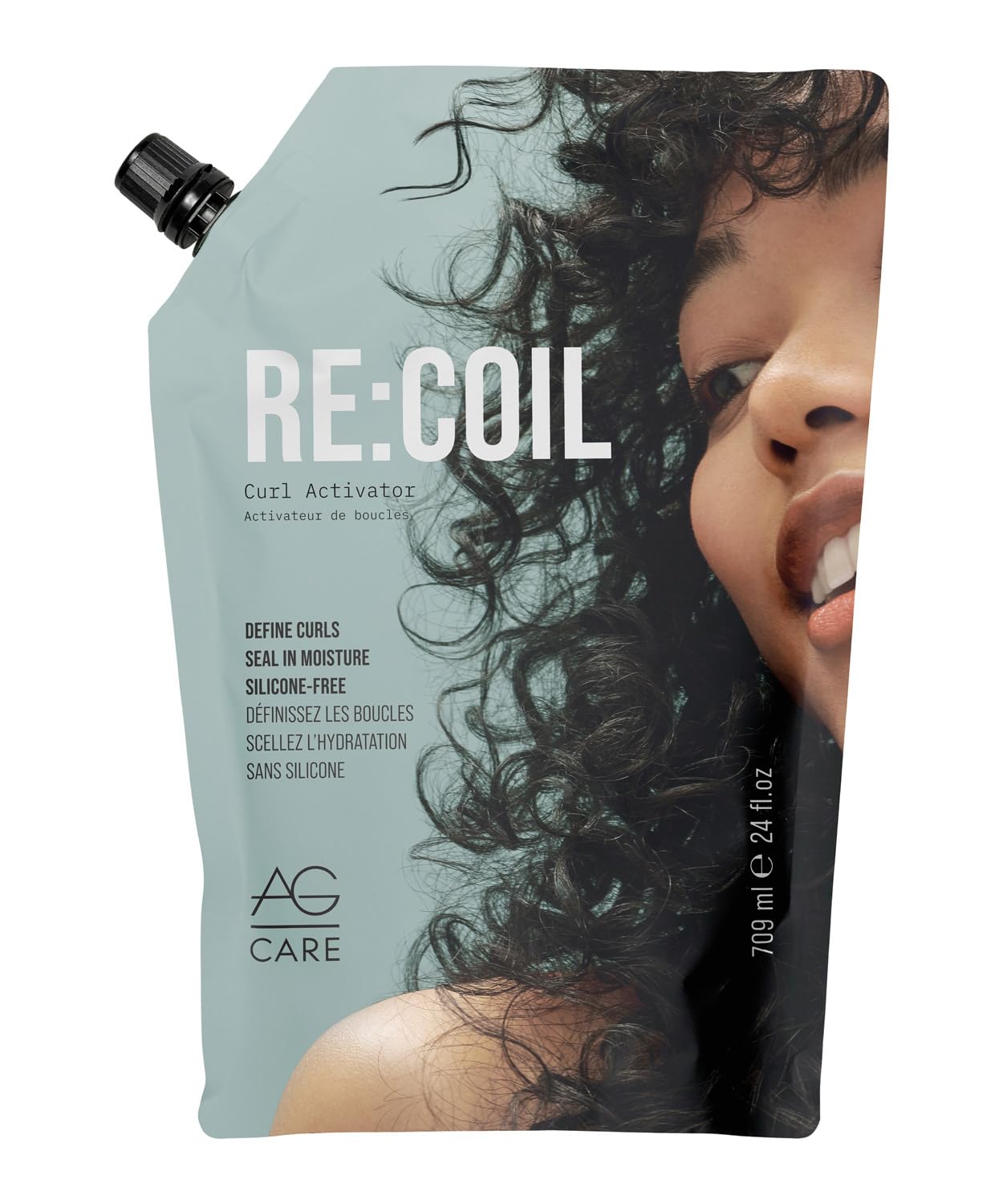 White Smoke AG Care Re:Coil Curl Activator Curl Cream Award-Winning Curl Creating Complex - Ultra-Nourishing Curly Hair Cream for Defined, Healthy Curls, 24 Fl Oz