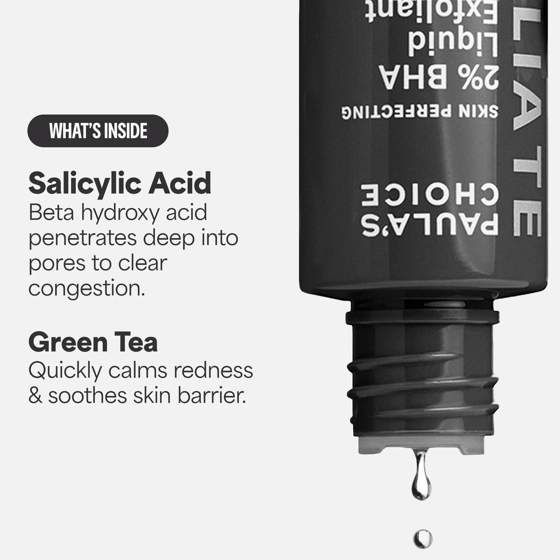 White Smoke Paula's Choice Skin Perfecting 2% BHA Liquid Salicylic Acid Exfoliant, Gentle Facial Exfoliator for Blackheads, Large Pores, Wrinkles & Fine Lines, Travel Size, 1 Fluid Ounce