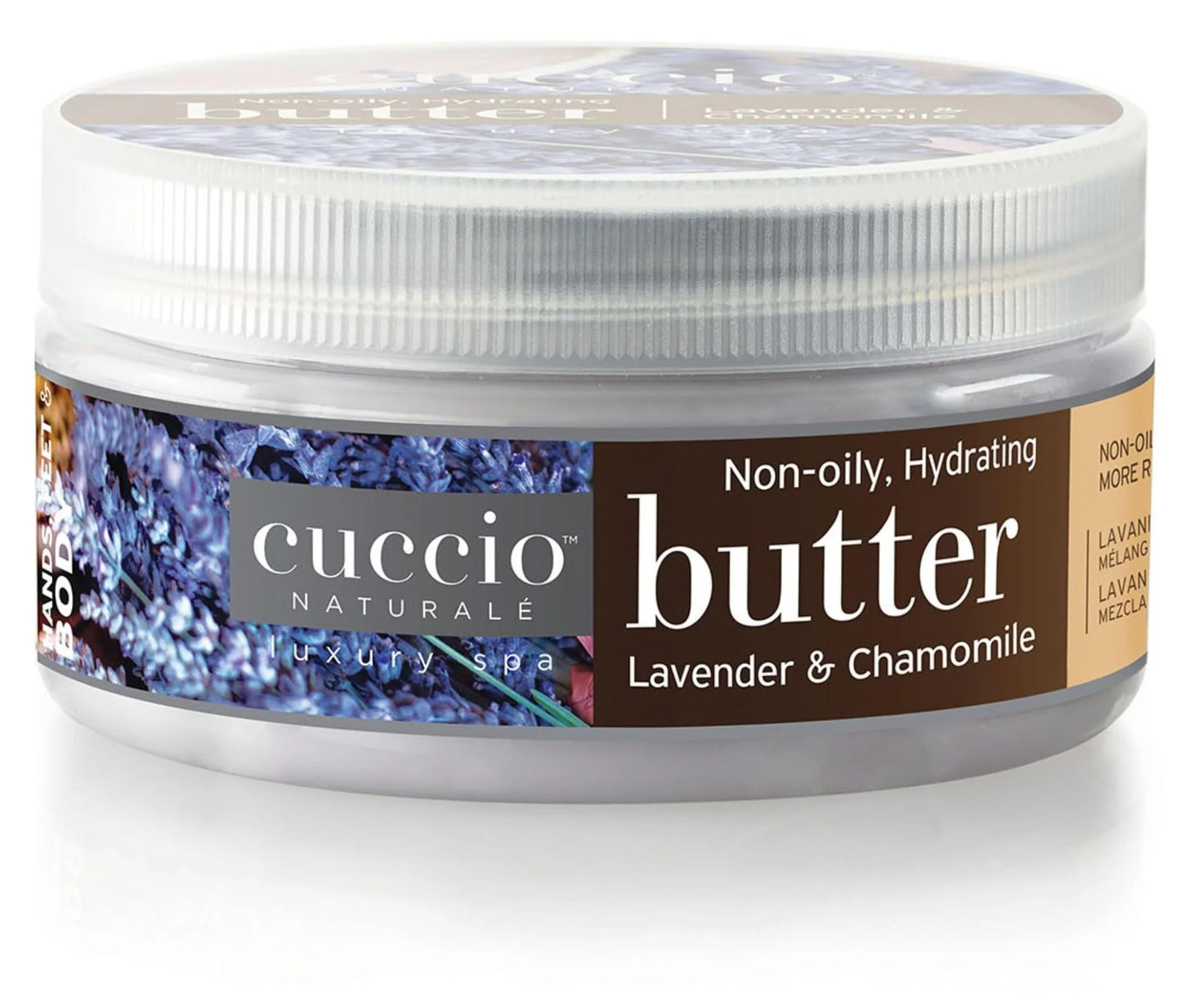 Light Gray Cuccio Naturale Lavender & Chamomile Body Butter – 8 Ounce – Ultra-Hydrating, Non-Oily Formula for Silky Smooth Skin – Ideal for Daily Moisturization