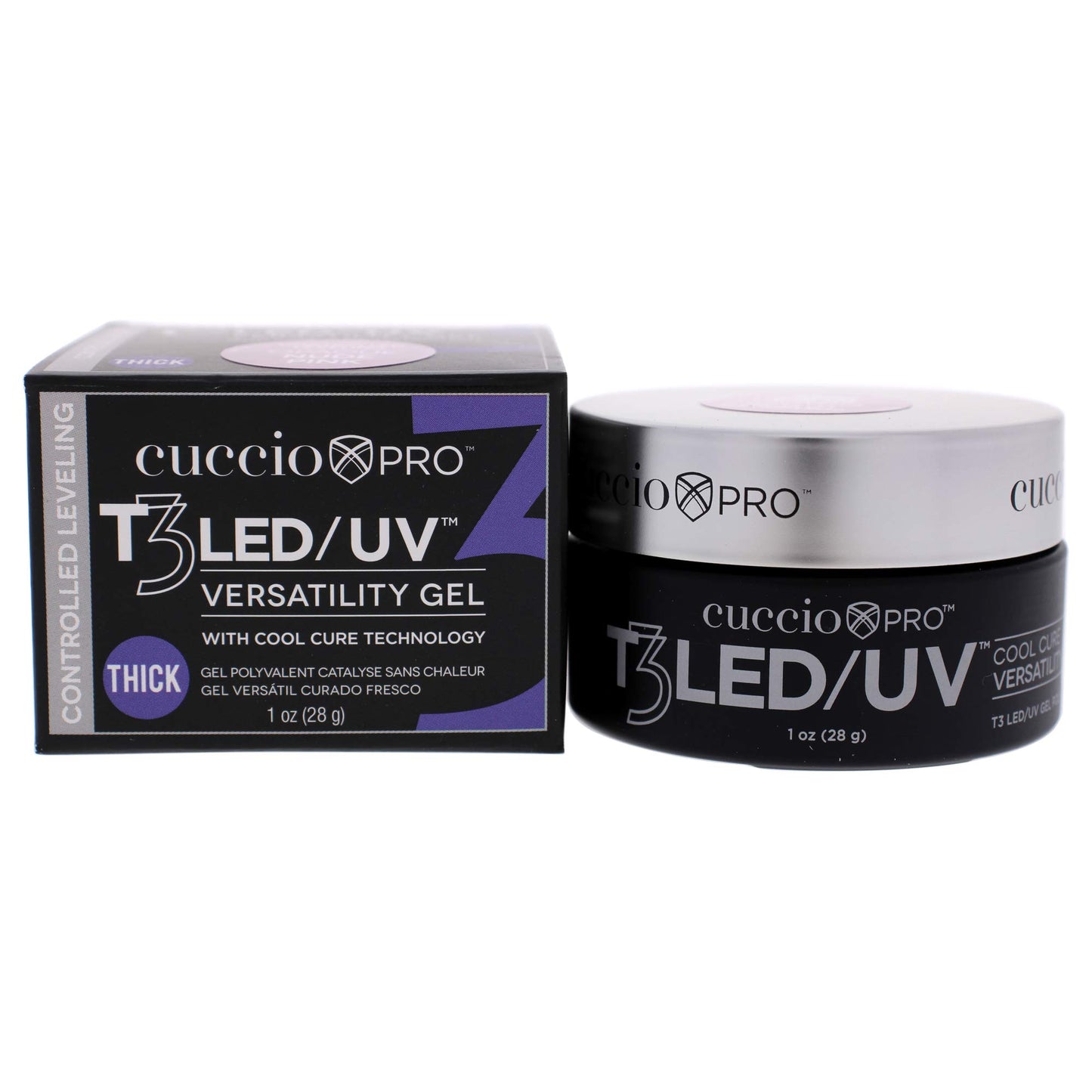 White Smoke Cuccio Pro T3 Cool Cure Versatility Gel - Controlled Levelling - LED And UV - Incredibly Flexible - Strong Adhesion - Thick Viscosity - Fast Application - Quick-Dry - Opaque Nude Pink - 1 Oz Nail Gel