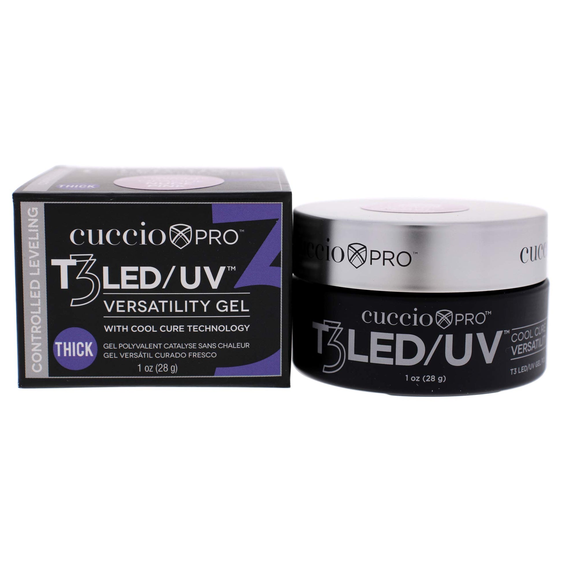 White Smoke Cuccio Pro T3 Cool Cure Versatility Gel - Controlled Levelling - LED And UV - Incredibly Flexible - Strong Adhesion - Thick Viscosity - Fast Application - Quick-Dry - Opaque Nude Pink - 1 Oz Nail Gel