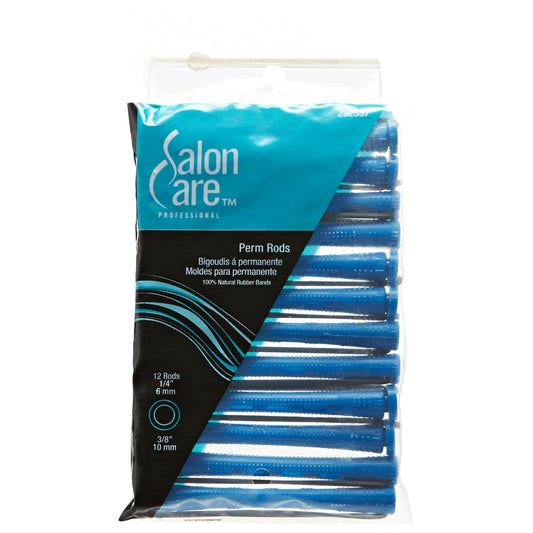 White Smoke Salon Care Blue Long Curved Perm Rods Blue