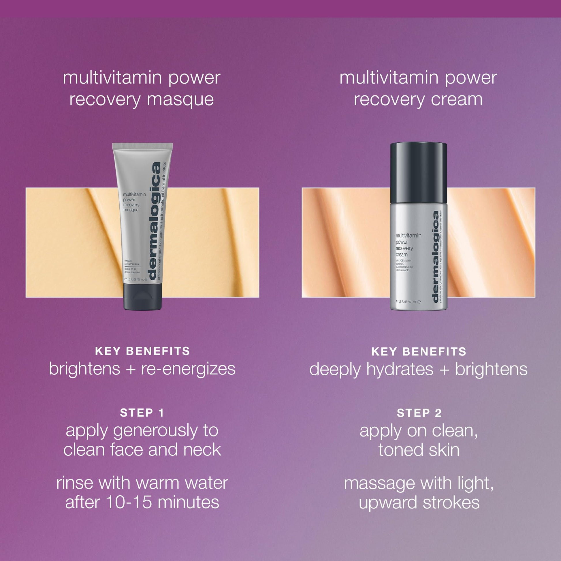 Dark Gray Dermalogica Stressed Skin Recovery System Skin Care Kit, Includes Face Mask and Facial Cream Full Size - Improve Dryness, Fine Lines, and Dullness