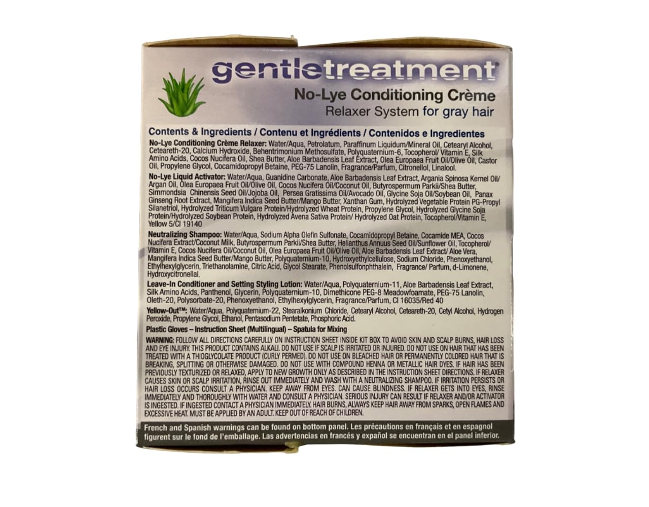 Light Slate Gray 2 set- Gentle Treatment Relaxer for Grey No-lye Kit, 1count