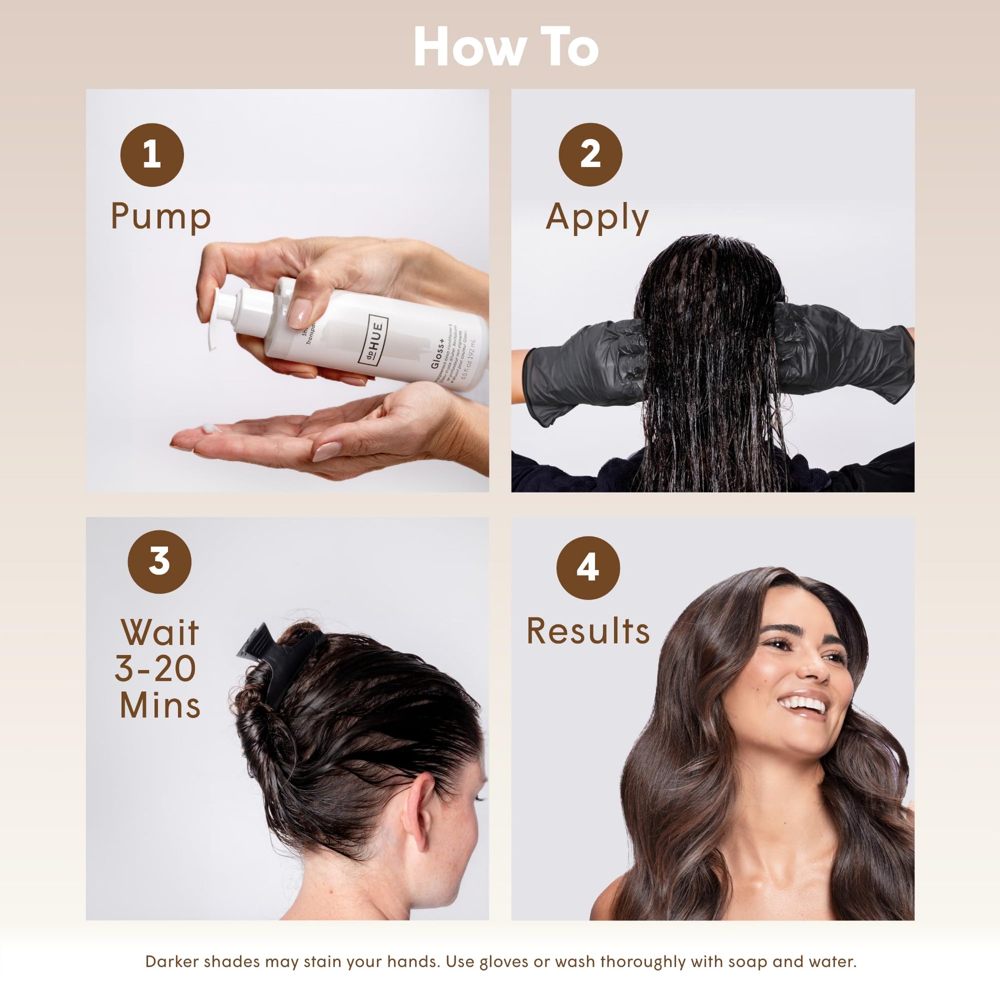 Lavender dpHUE Gloss+, Medium Brown - Boosts Fading & Faded Hair Color - 8-12 Applications per Bottle - Lasts Up to 8 Washes