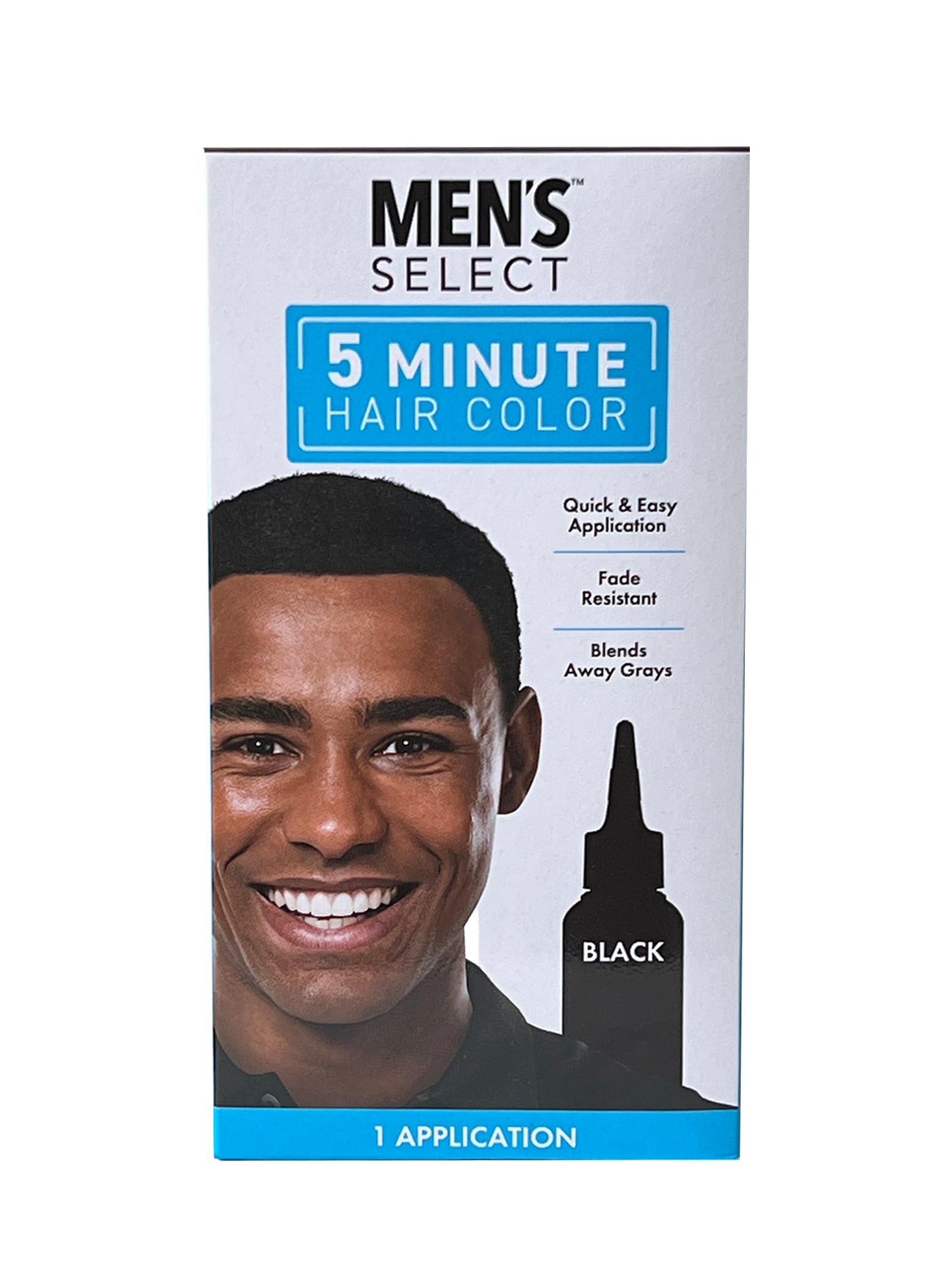 Light Gray MENS SELECT 5 minute Hair Color - BLACK